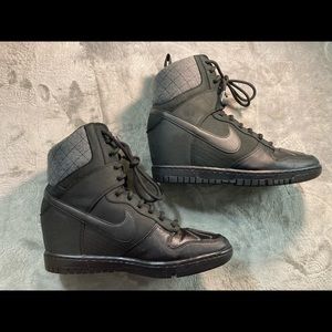 Nike Dunk Sky Hi Sneakerboot Wedge 2.0 women sz 9.5 used No original box!